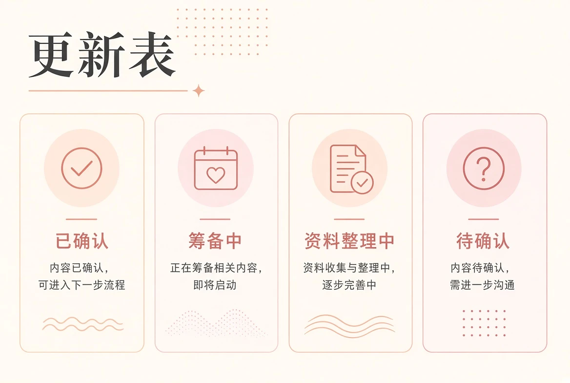 内容阅读安排
